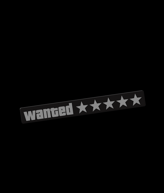 5 Star Wanted Animated LED Sticker